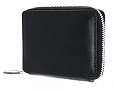 Leonhard Heyden Leder Geldbörse Cambridge Zip Around Wallet Black schwarz