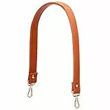 Damen Taschengurt PU Leder, Universal Ersatz Schulterriemen 60 cm für Handtaschen Umhängetaschen Kameratasche DIY Achseltasche (Karamell)