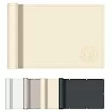 AXT SHADE Balkon Sichtschutz Wetterfest 90x300cm Balkonverkleidung Balkonabdeckung Balkonbespannung Blickdichte UV-Schutz und Windschutz mit Kabelbinder für Balkongeländer-Helles Khaki