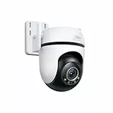 Tapo C52A 360° Überwachungskamera Außen, 2K 4MP, Starlight Farbe Nachtsicht, KI-Erkennung, Bewegungsverfolgung, WLAN oder Ethernet, microSD-Karte bis zu 512 GB