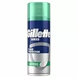 Gillette Series Beruhigender Rasierschaum — Rasiergel mit Aloe Vera für Empfindliche Haut, Schutz vor Hautreizungen, Hilft vor Schnitten, Brennen, Stechen, Hautirritationen Und Spannungsgefühl — 400ml
