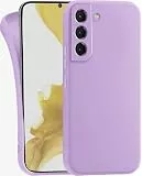 MyGadget Hülle für Samsung Galaxy S22 - robuste Silikon Schutzhülle TPU Case Slim Silikonhülle - Back Cover Kratzfest Handyhülle - Matt Lila