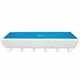 Intex Solarabdeckplane für Ultra Frame rechteckig 732 x 366 cm, Stärke 160 Mikron, Fertigungsmaß: 716 x 346 cm, 28017 Blau