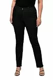 Ulla Popken Damen Slim-jeans Jeans, Schwarz, 46 EU