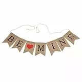 Valentinstag Banner Dekorationen Smoking Sackleinen Wand Herz Ornament Ornamente Dekoartikel Banner