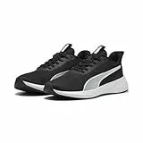PUMA Unisex Flyer LITE 3 Straßen-Laufschuh, Black White, 46 EU
