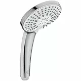 Ideal Standard – Idealrain Multifunktions-Handbrause, wassersparender Duschkopf mit 3 Strahlarten (Regen, Platzregen und Massage), EasyClean-Düsen, Ø 10 cm, Chrom