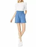 The Drop Damen T-Shirt Mariko, Puffärmel, Rundhals, Stretch-Jersey, Weiß, S