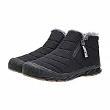 Chanpning Winterfeste Barfußschuhe Damen Bequemer Barfuß-Wanderschuhe Wärme Sneaker Elegant Schuhe Wasserabweisend Wanderschuhe Wasserdicht Wanderhalbschuhe Fitnessstudio Shoes Mode Stiefel