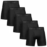 5Mayi Sport Boxershorts Herren Unterhosen Männer Polyester 5er Pack XXL,A: 5er Pack Schwarz