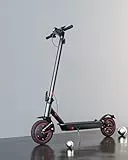 QNQ Elektroroller 30-35KM Reichweite, E Roller für Erwachsene mit Dual-Bremse, Hydraulische Federstoßdämpfer Vorne und Hinten, E Roller 120kg Tragkraft, Faltbarer Elektroscooter mit App