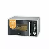 SEVERIN 3-in-1 Mikrowelle mit Grill und Heißluftfunktion, Minibackofen mit 10 Leistungsstufen, multifunktionale Mikrowelle mit Drehteller und Grillrost, schwarz, MW 7773