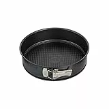Zenker Springform mit Flachboden Ø26 cm Black Metallic – Stahlblech mit hochwertiger Antihaftbeschichtung, Hitzebeständig bis 230°C, 5 Jahre Garantie, Made in Germany