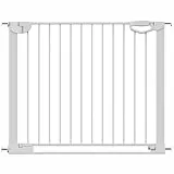 Geuther Türschutzgitter Easylock Flatstep Weiß I Treppenschutzgitter zum Klemmen oder Bohren I Breite 97-104 cm I Türschutz für Ihr Baby & Haustier I Kinderschutzgitter beidseitig öffnend