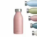 Autsel Trinkflasche Thermo Edelstahl 350ml für Heiße und Kalte Getränke für Büro Sport Outdoor Camping PINK