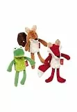 SIGIKID 41564 Fingerp-set Wald Soft PlayQ Mädchen und Jungen Babyspielzeug empfohlen ab 6 Monaten mehrfarbig, 14 cm