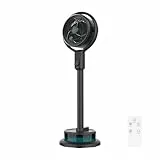 Cecotec Standventilator mit Wassertank EnergySilence 390 Freshessence. 50W, 8 Geschwindigkeiten, Wassertank Nebulisierungsfunktion, automatische Oszillation, Fernbedienung, bis 8h Timer