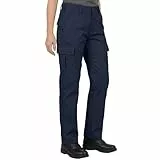 Lee Cooper Damen Arbeitshose Cargo – Robuste Workwear Hose mit Mehreren Taschen, Easy Care Arbeits Hose Regular Fit mit Reißverschluss Marineblau, 38 EU - 30L