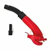 BW® Ausgießer flexibel für Metall Benzinkanister 5/10 / 20 Liter – 25cm Flex Spout inkl. Halterung für Kraftstoffkanister - Rot - RAL 3000 - Made in Europe