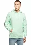 Build Your Brand Herren Kapuzenpullover Heavy Hoody, lässiger Hoodie für Männer, L, neo Mint