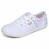 Skechers Damen Bobs B Cute Trainers, White Canvas, 36.5 EU