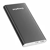 Power Bank Pilot 4GS 12000mAh Externer Akku Dual 3A Tragbares Ladegerät für iPhone 16/15/14/13, Tablet, Samsung Galaxy S23, Huawei usw.-Schwarz