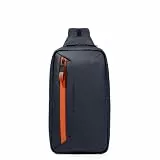Piquadro – Schultertasche aus Stoff – Premium-Qualität – Farbe: Blau – Unisex