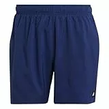 adidas Herren Solid CLX Short-Length Swim Shorts, Dark Blue/Black, M