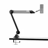 IXTECH Microphone Boom Arm Stand, Heavy Duty Adjustable Mic Stand with Cable Ties, Desk Mount Arm Stand for Gaming Streaming Podcasting (MEDIUM).