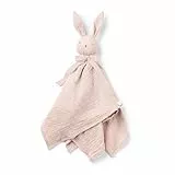 Elodie Details Schnuffeltuch, Schmusedecke, Baby Blinkie Schmusetuch aus 100% Öko-Tex & Bio-Baumwolle - Extraweicher & Waschbar - Kuscheltuch Schlaftier für Babys & Kleinkinder - Belle Pink