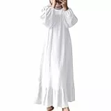 Hijab Kleider, Abaya Damen Elegant Sommer Muslim Kleidung Burka Islam Große Größe Hijab-Kleid Gebetskleidung Frühling Lang Abaya-Set Gebetskleid Für Frauen mit Kopftuch Muslimische