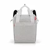 Reisenthel allrounder R Rucksack und Tragetasche in einem Mit Stecklasche für Reisetrolleys, Farbe:sky rose