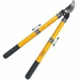 AIRAJ Teleskop Bypass Astschere 42-61cm, Arbeitssparende Astschere mit Scharfen Klingen, Ausziehbare Griffe mit Schutzbeschichtung, Gartenbaumschere zum Schneiden von Trockenen und Nassen Ästen