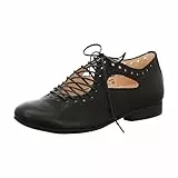 Think! Damen Guad2 Chromfrei Gegerbte Nachhaltige Wechselfußbett Ballerinas Ballerinas,0000 Schwarz,41 EU