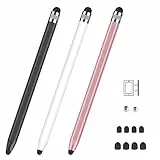 Tablet Stift MEKO 3 Pack Touchscreen Stift 2 in 1 mit magnetischer Gummispitze, Touch Stift für alle Tablets/Handys wie iPhone/iPad/Pro/Mini/iWatch/Samsung/Huawei/Xiaomi/Surface/Chromebook usw.