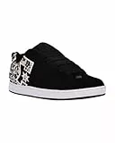 DC Shoes Court Graffik Damen Sneaker, Black White Print, 41 EU