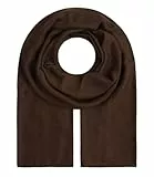 Majea Tuch Aurora“ großes Damen-Halstuch Pareo Sarong Tuch Damen Schal Tuch einfarbig uni Schals und Tücher (880011) (braun)
