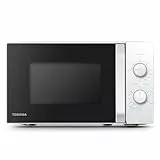 Toshiba MW2-MG20P(WH) 3 in 1 Mikrowelle mit Grill, 20 L, 5 einstellbare Leistungsstufen, Timer, 800 W, Grill 1000 W, Weiß
