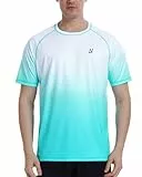 Roadbox Herren Rash Guard Kurzarm, UPF 50+ UV Schutz Schwimm Shirt, Leicht Schnorchel Schnelltrocknend Wassersport Bade Tops