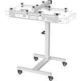 Bestqool Kompatibler Rotlicht-Therapieständer, horizontaler und vertikaler Infrarot-Lichttherapie-Panel-Ständer, mobiler Ständer für Rotlichttherapiegerät zu Hause, Radsicherungen, verstellbare Höhe
