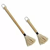 Warmhm 2stücke Grillmopp Aus Baumwolle Für BBQ-Sauce Marinade Und Moppen Zum Braten Oder Grillen Wiederverwendbar Langlebig Geeignet Als Backpinsel Für Buttrige Backwaren