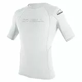 Oneill Wetsuits Herren Basic Skins Short Sleeve Rash Guard - White, Small, 3341-025-S