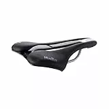 Selle Italia SLR Boost ENDURANCE TI 316 Superflow - Rennradsattel, Gravel, Reisefahrradsattel, bequem, mit Gel und Superflow-Loch, TI 316-Rahmen – Größe S3, Schwarz