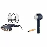 Russell Hobbs Wäschepflege-Set: Dampfbügeleisen Multi [Dampfglätter & Bügeleisen] Steam Genie 2-in-1 28370-56 + Fusselentferner [Leicht & Kompakt] Revive 27660-56