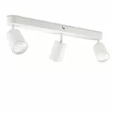 da LIGHT LED Deckenlampe 3-flammig, Dreh und Schwenkbar Deckenstrahler Spotleuchte Wandspot 45CM, GU10 (ohne Leuchenmittel) Retro/Vintage Deckenleuchte 230V Weiß für Wohnzimmer Schlafzimmer Küchen