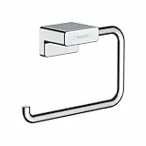 hansgrohe AddStoris - Toilettenpapierhalter, Klopapierhalter für Wandmontage, Klorollenhalter, verdeckte Befestigung, Badezimmer Zubehör, Chrom, 41771000