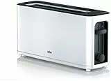 Braun Household HT3100WH Toaster, 1 Schlitz mit 7 Bräunungsstufen, 1000 W, Weiß