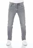 riverso Jeans Herren Stretch lang Straight Fit RIVChris Jeanshose Hose Grau w32, Farbe:Grey Denim (23000), Größe:32W/32L