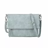 Gladdon Umhängetasche damen,Schultertasche mit Reißverschluss, Crossbody Tasche, Leder Handtasche Klein, Daypack…