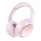 Hybrid ANC Wireless Over-Ear Kopfhörer, 100H Spielzeit, Hi-Res Audio, Bluetooth 6.0, Multi-Mode-Rauschunterdrückung, Comfort Fit, iOS & Android kompatibel, faltbares Design, reisefreundlich (Rosa)